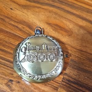 Musical train animated clock